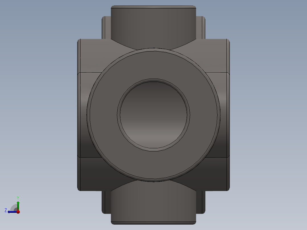 机械杆3D模型右视图