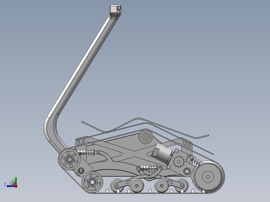 仿DTV Shredder<span style='color: red'>载人</span>履带小坦克车3D图纸 三维模型 SW图纸