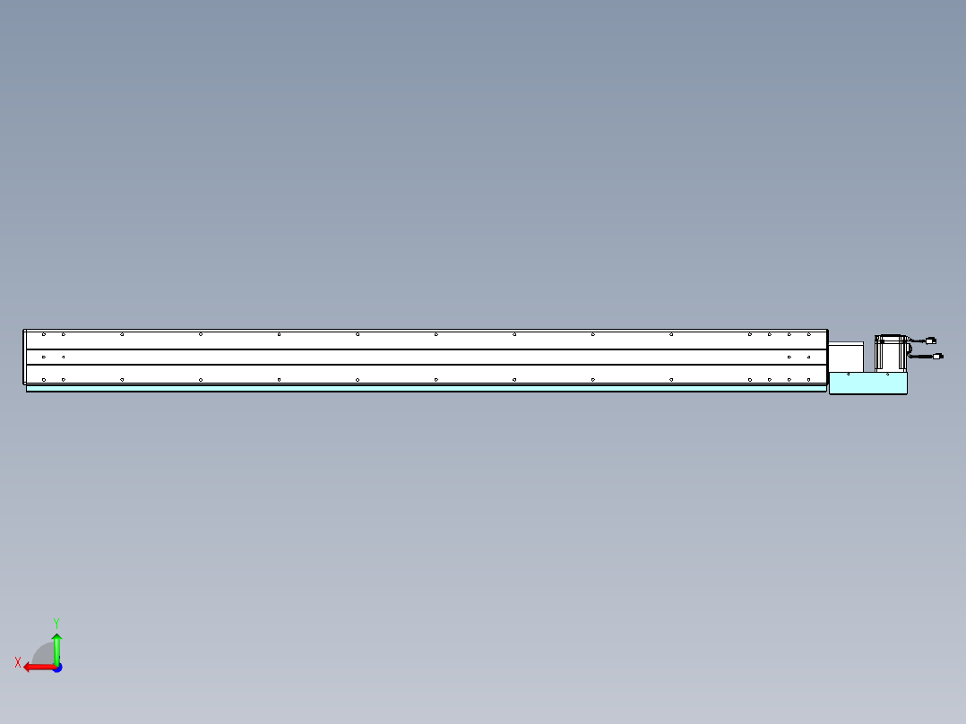 威洛博VBC同步带传动一无尘环境VBC14-L45-S1750-BL-ZP75-C3后视图