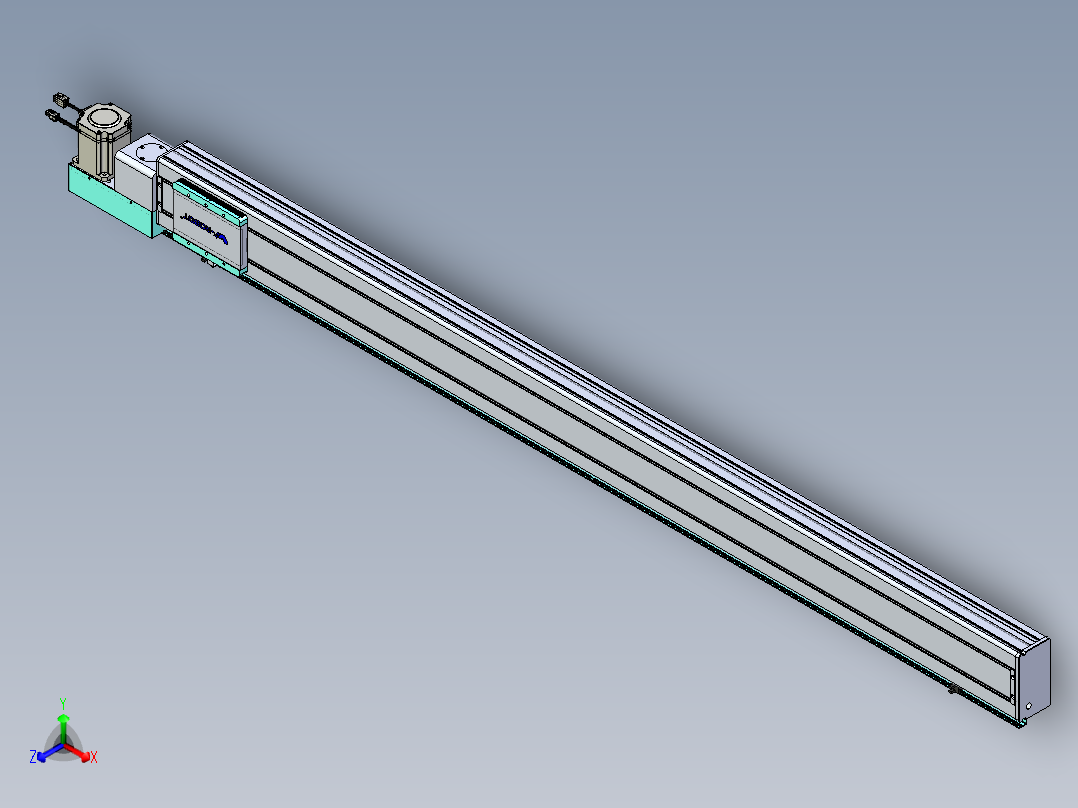 威洛博VBC同步带传动一无尘环境VBC14-L45-S1750-BL-ZP75-C3正等轴测图