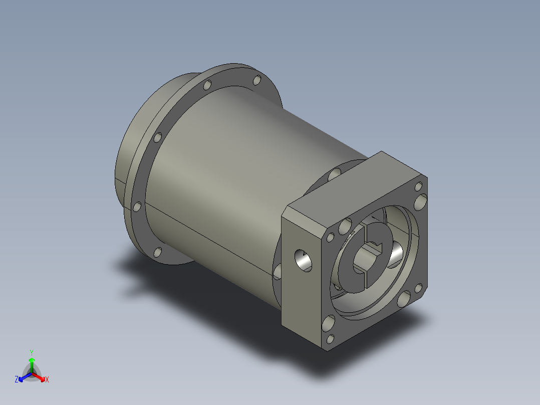 斜齿PHF060-L2 14-50-70-M5-5B.STEP正等轴测图