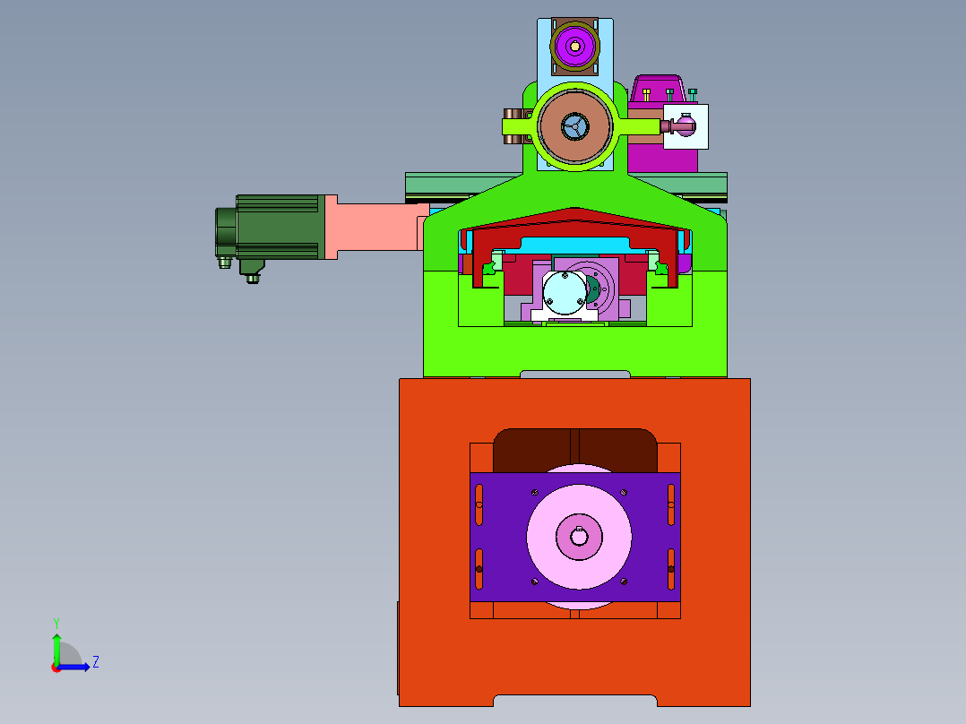 高效的经济型数控车床左视图