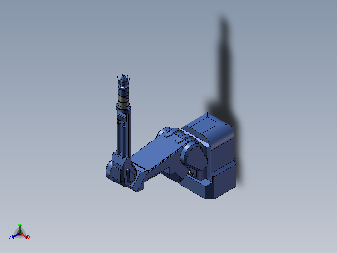 专用喷涂机器人SW三维图==1401436==80正等轴测图