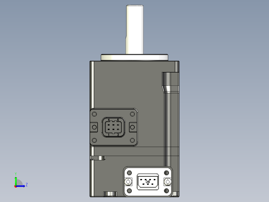 电机MS6H-40CN30B3-20A5-S.IGS左视图