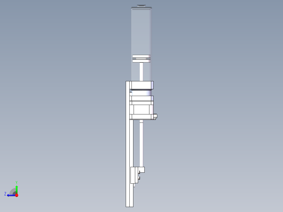 高精度高压注射泵SW三维图917934==80右视图