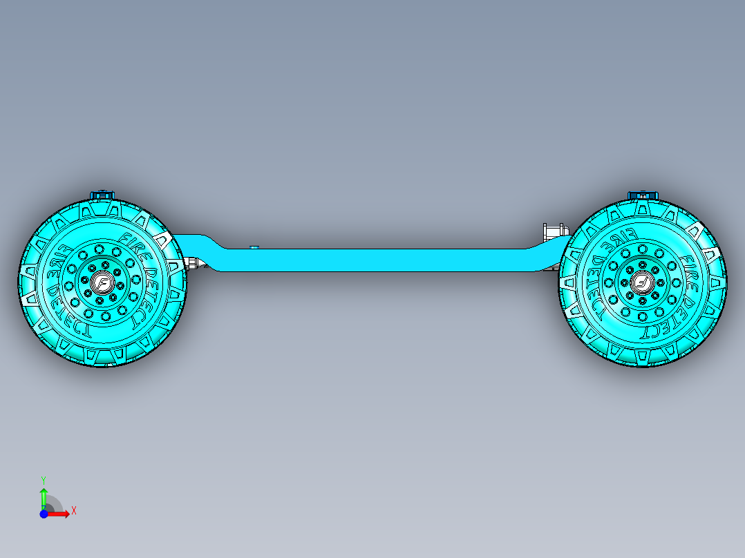 22号图--SUV车底盘设计 STP X_T.zip前视图