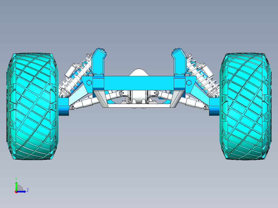 22号图--SUV车底盘设计 STP X_T.zip左视图