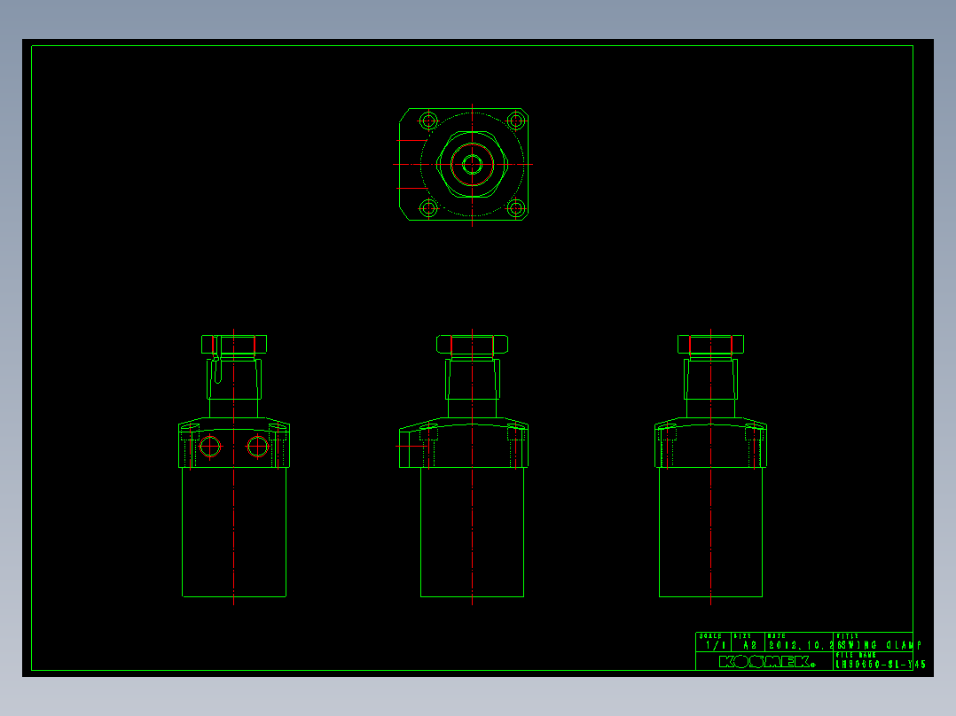 LHS0650-SL-Y45多系列多零件图纸模型