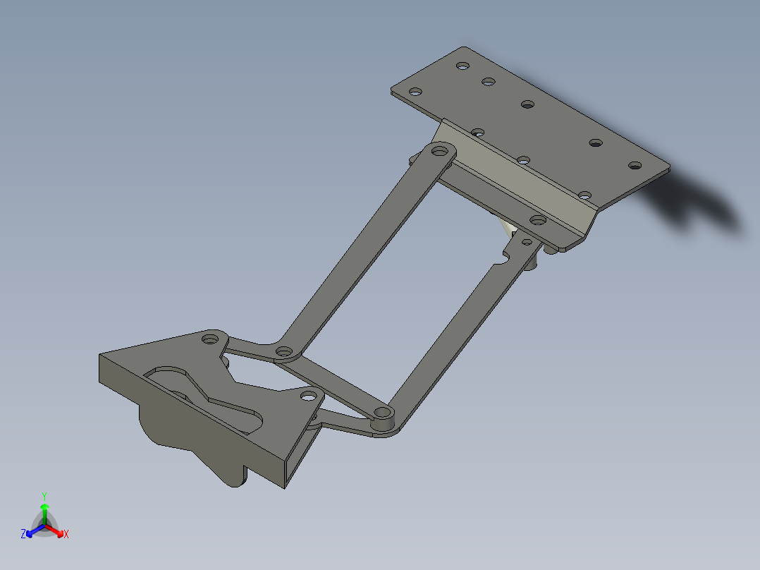 气动柔软折叠咖啡桌提升机构