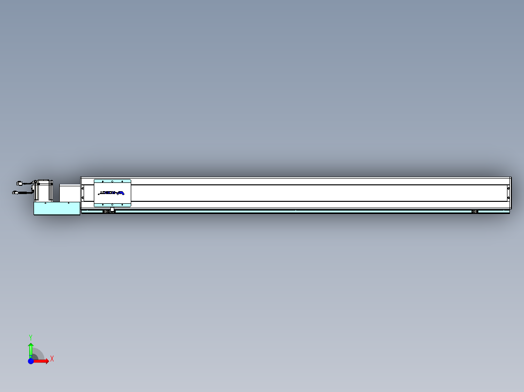 威洛博VBC同步带传动一无尘环境VBC14-L45-S1550-BL-ZP75-C3前视图