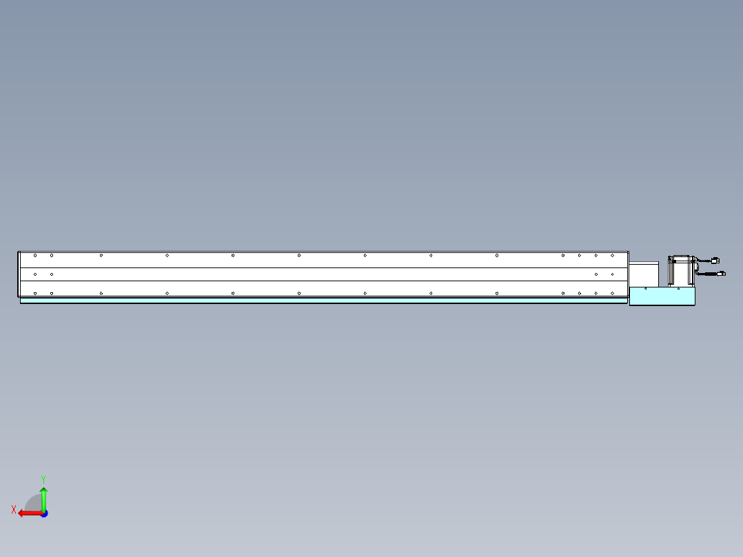 威洛博VBC同步带传动一无尘环境VBC14-L45-S1550-BL-ZP75-C3后视图