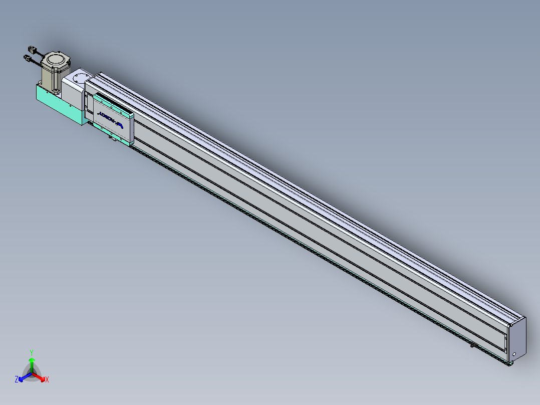 威洛博VBC同步带传动一无尘环境VBC14-L45-S1550-BL-ZP75-C3正等轴测图