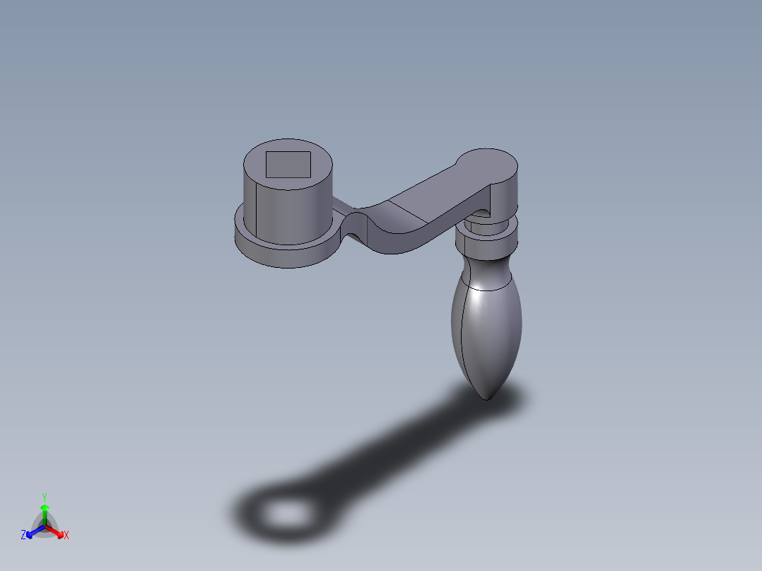 曲柄把手2433(A)-3D多系列多零件图纸模型