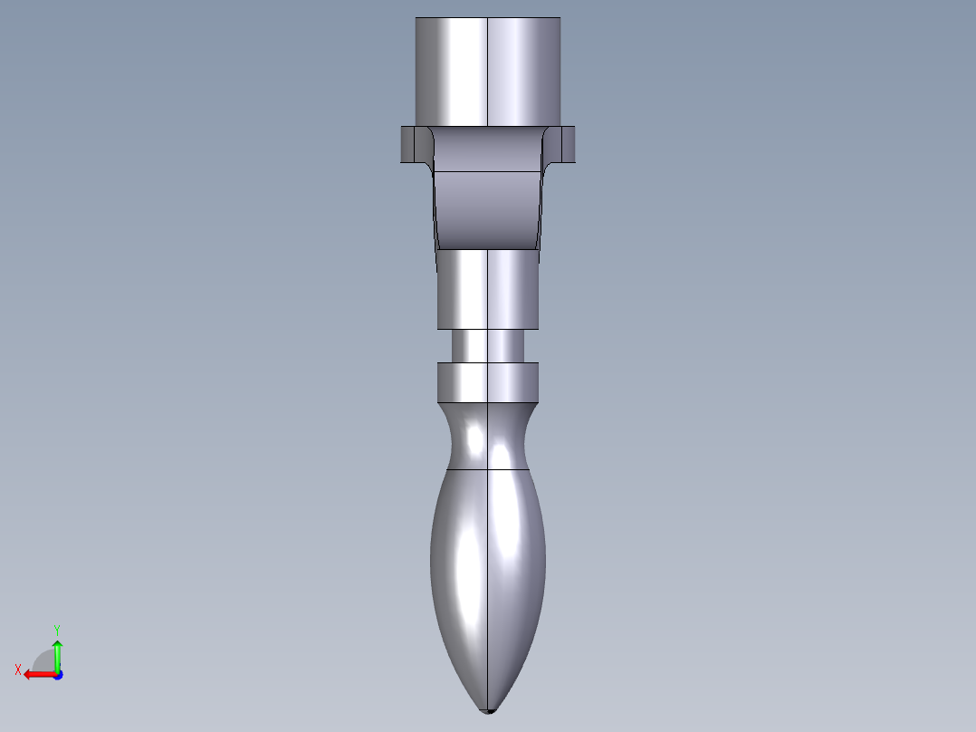 曲柄把手2433(A)-3D多系列多零件图纸模型后视图