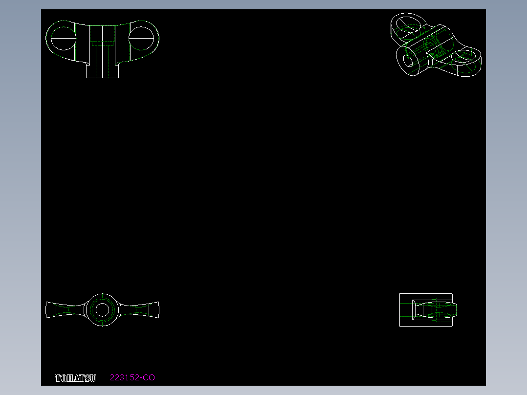 人體工學型把手(母牙)EWN.FP-2D多系列多零件图纸模型