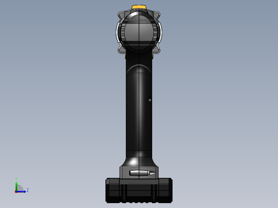 带刀片的手钻台。用于多用途加工和切割工作。左视图