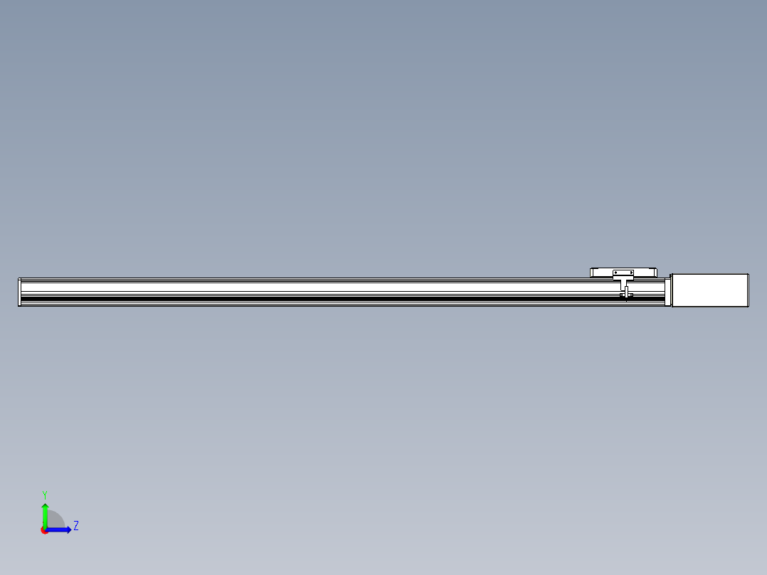 同步带全封闭直线模组TPA-HCB-105D-90-L1050-ML-C-P20-N3左视图