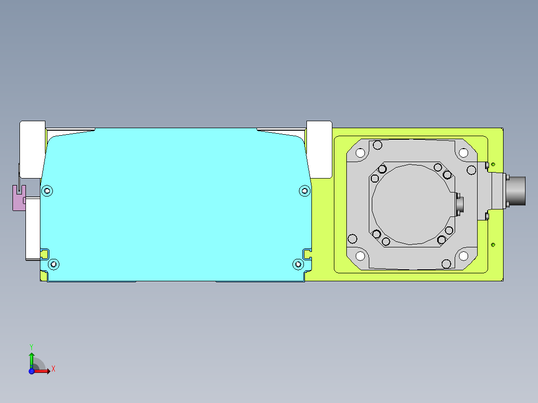 MTH丝杆半封闭模组MTH27-BR-1500W前视图
