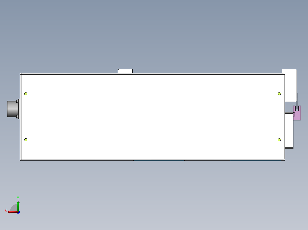 MTH丝杆半封闭模组MTH27-BR-1500W后视图