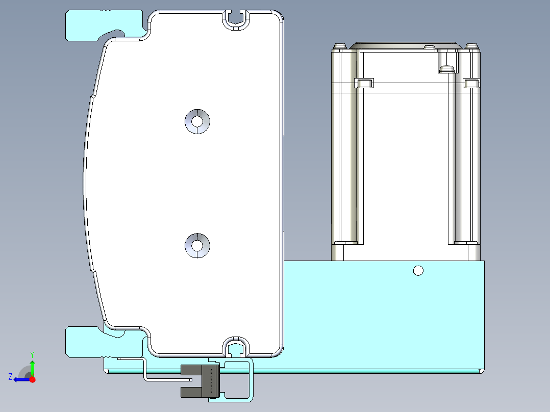 威洛博VBF同步带传动一般环境VBF14-L45-S1050-BLD-ZP40-C3右视图