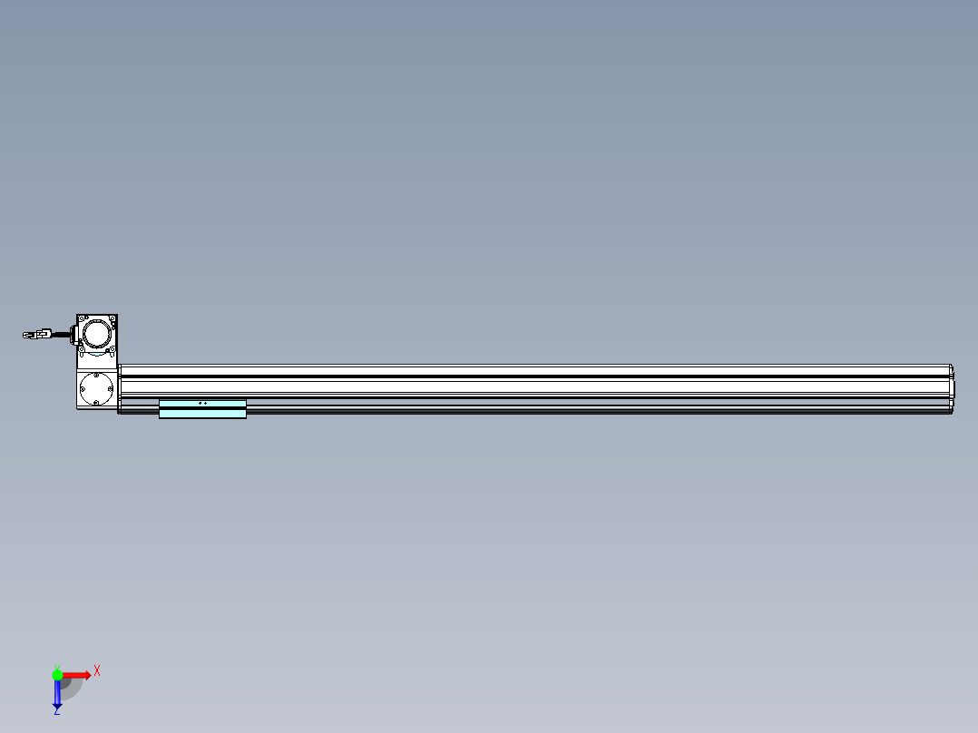 威洛博VBF同步带传动一般环境VBF14-L45-S1050-BLD-ZP40-C3俯视图