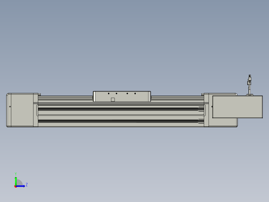 威洛博直线电机模组EB20-L224-S400-BR-ZP75-MS3-5K左视图