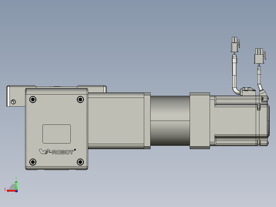 威洛博直线电机模组EB10-L224-S700-L-ZP75-MS3-5K后视图