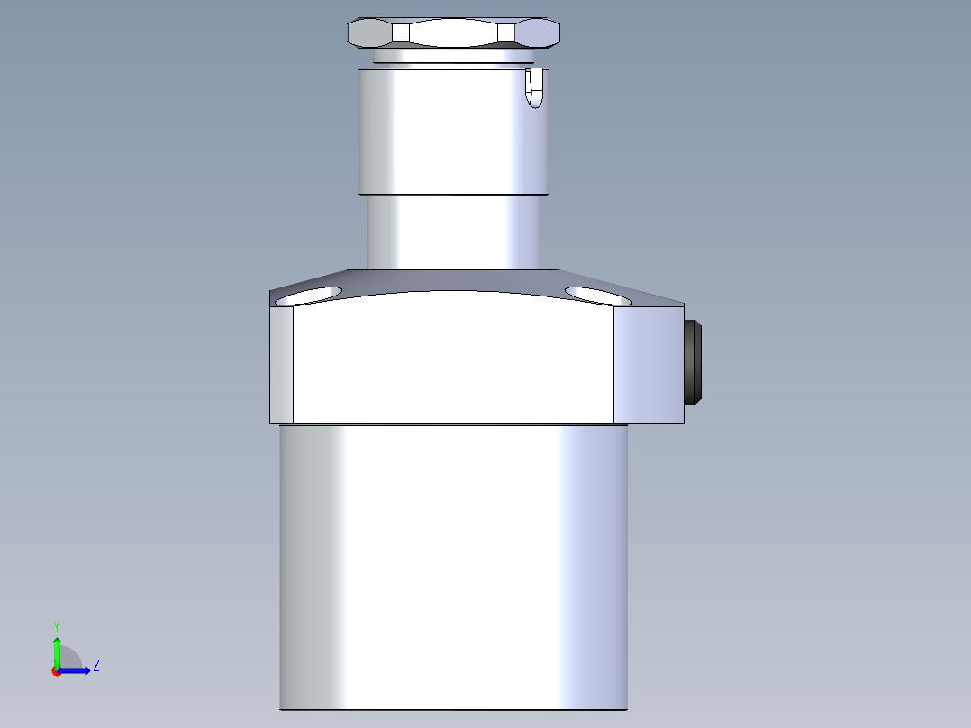 KOSMEKLG0900-CL-Y30多系列多零件图纸模型左视图