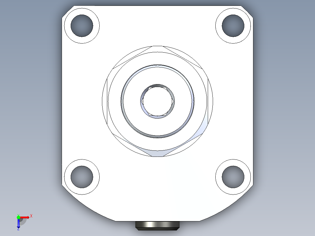 KOSMEKLG0900-CL-Y30多系列多零件图纸模型俯视图