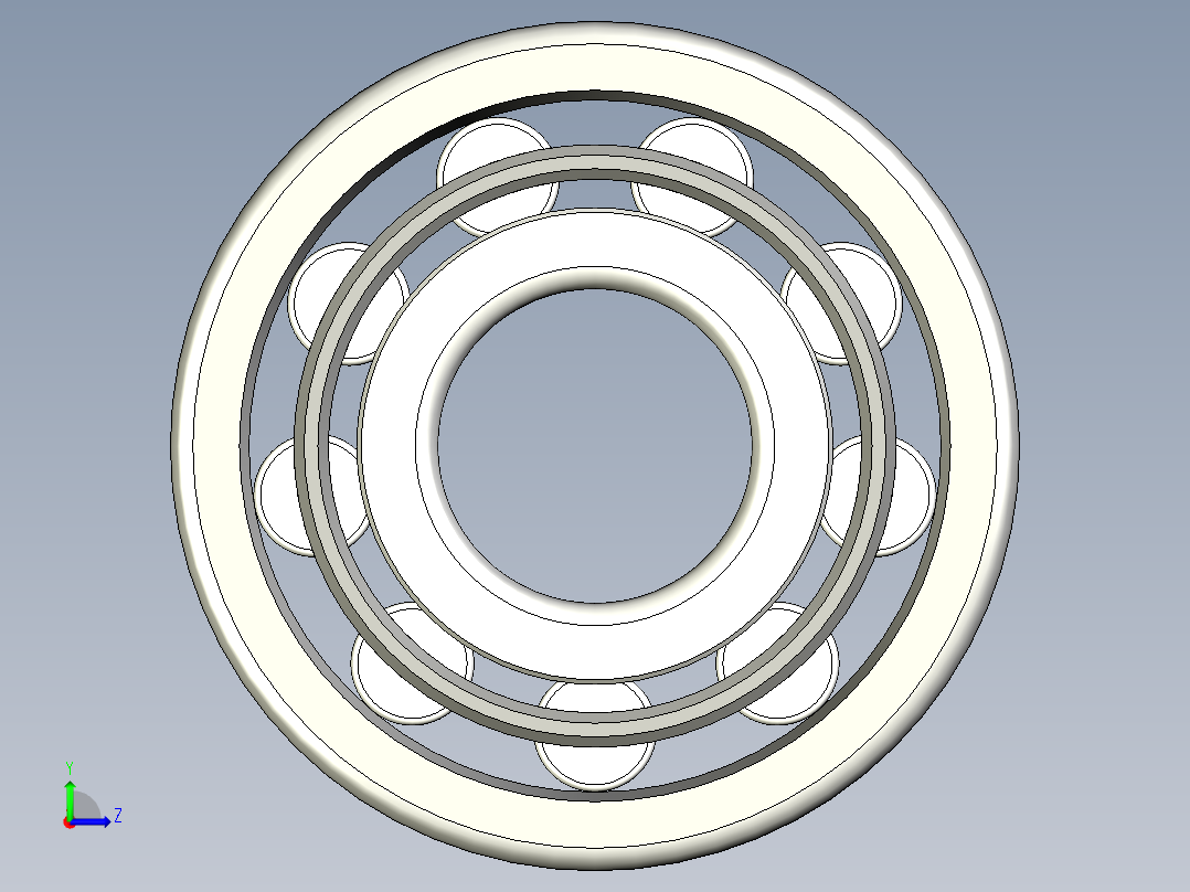 轴承-Bearing_70x189x50.stp左视图