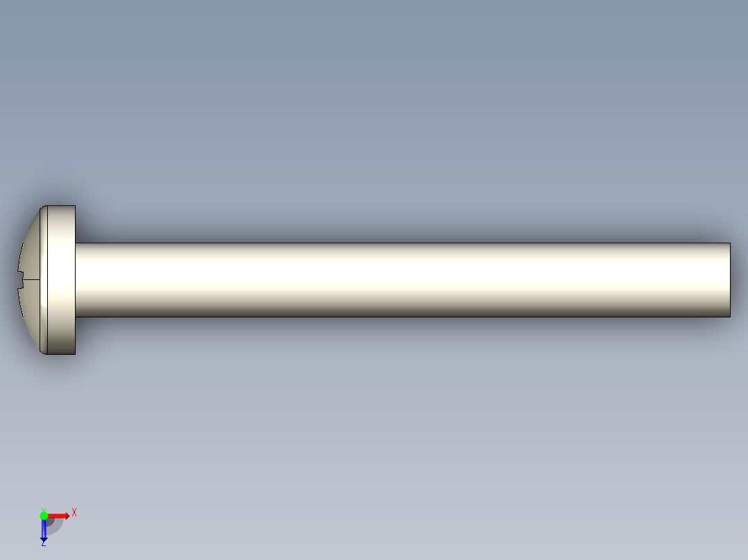 螺丝 M4 十字盘头-M4x35 Screw head.STEP俯视图