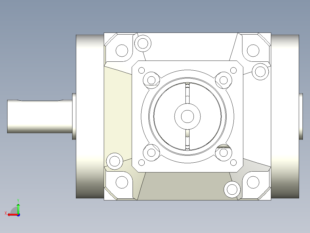 换向器PW90单轴 PGH90-L2 14-50-70-M5.stp后视图