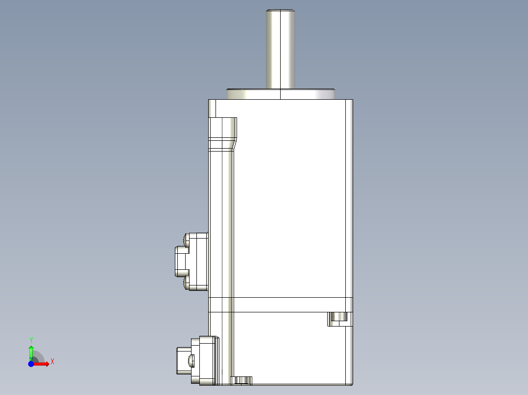 电机MS6H-40-CN30B3-20P1前视图