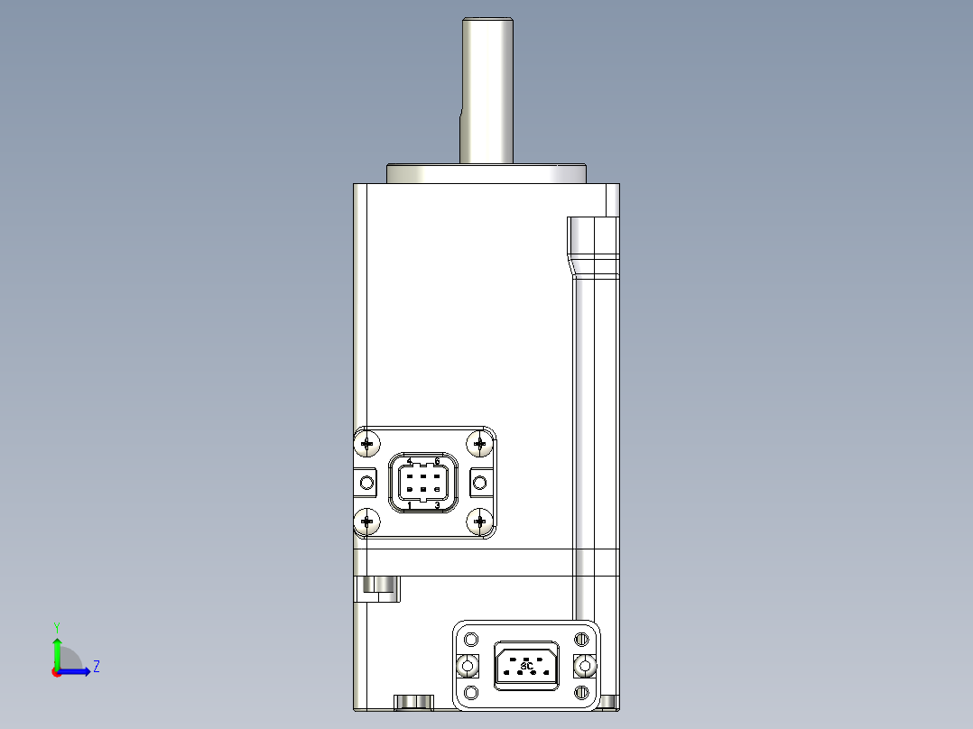 电机MS6H-40-CN30B3-20P1左视图