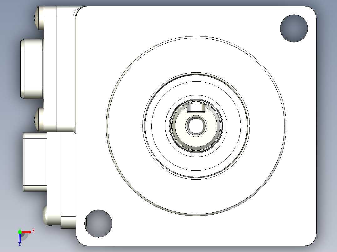 电机MS6H-40-CN30B3-20P1俯视图