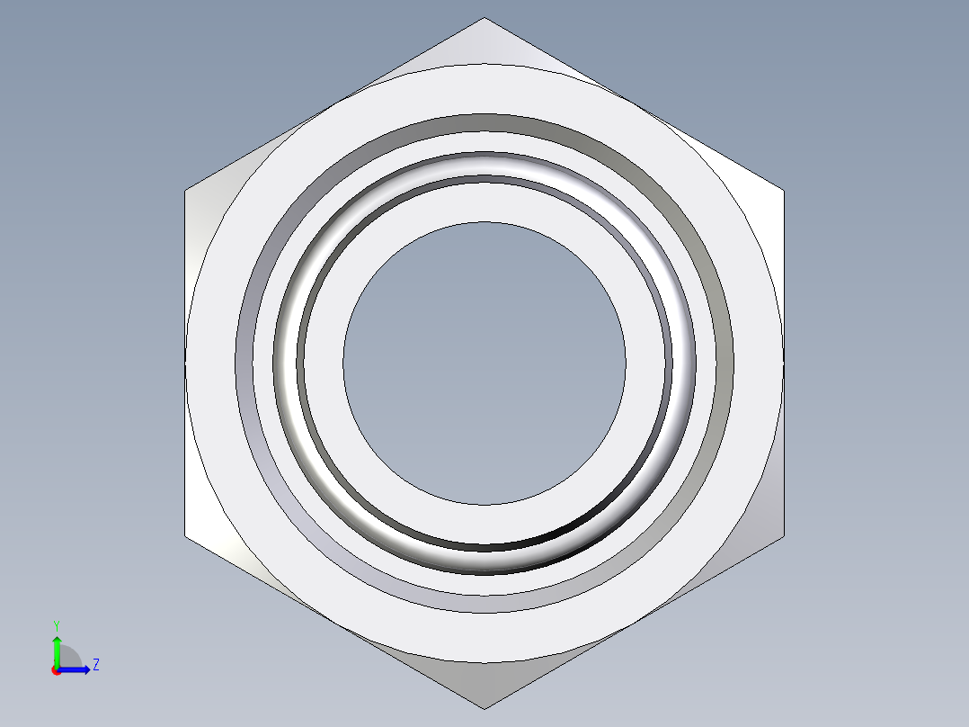 卡套式工业通用硬管接头EO_Distance_piece_adapter_DA22ZLCF左视图