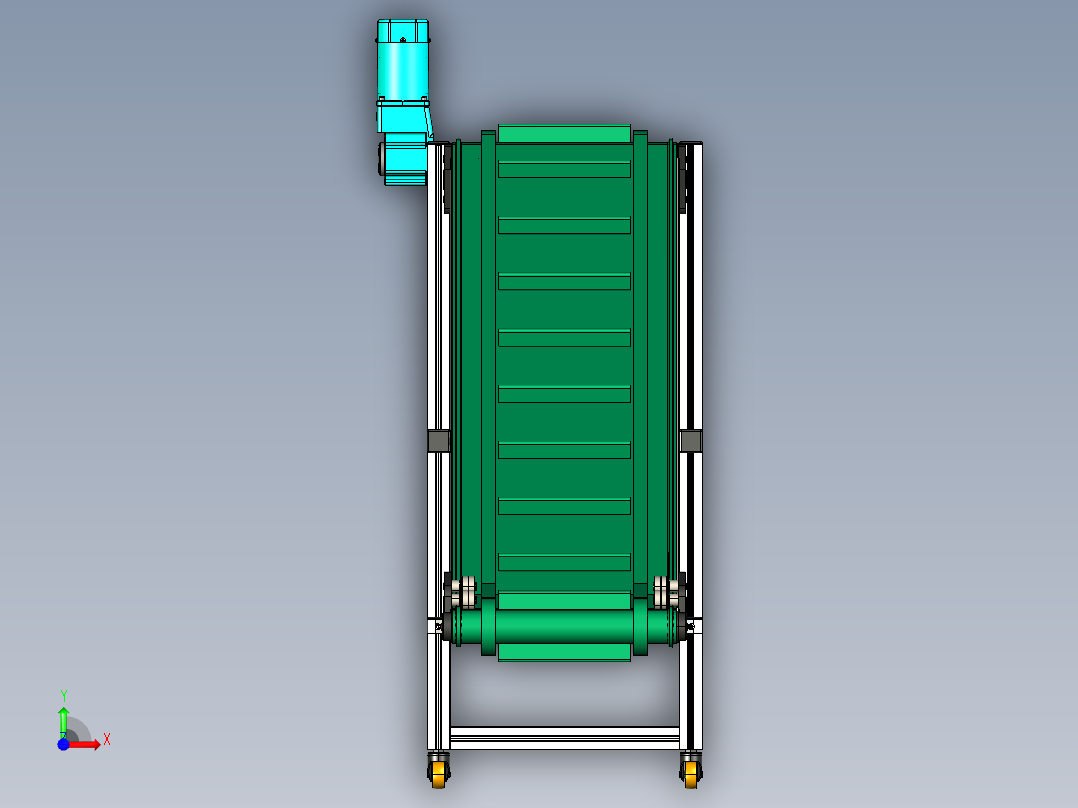 LE-XC5050-Z形升降左边驱动输送线前视图