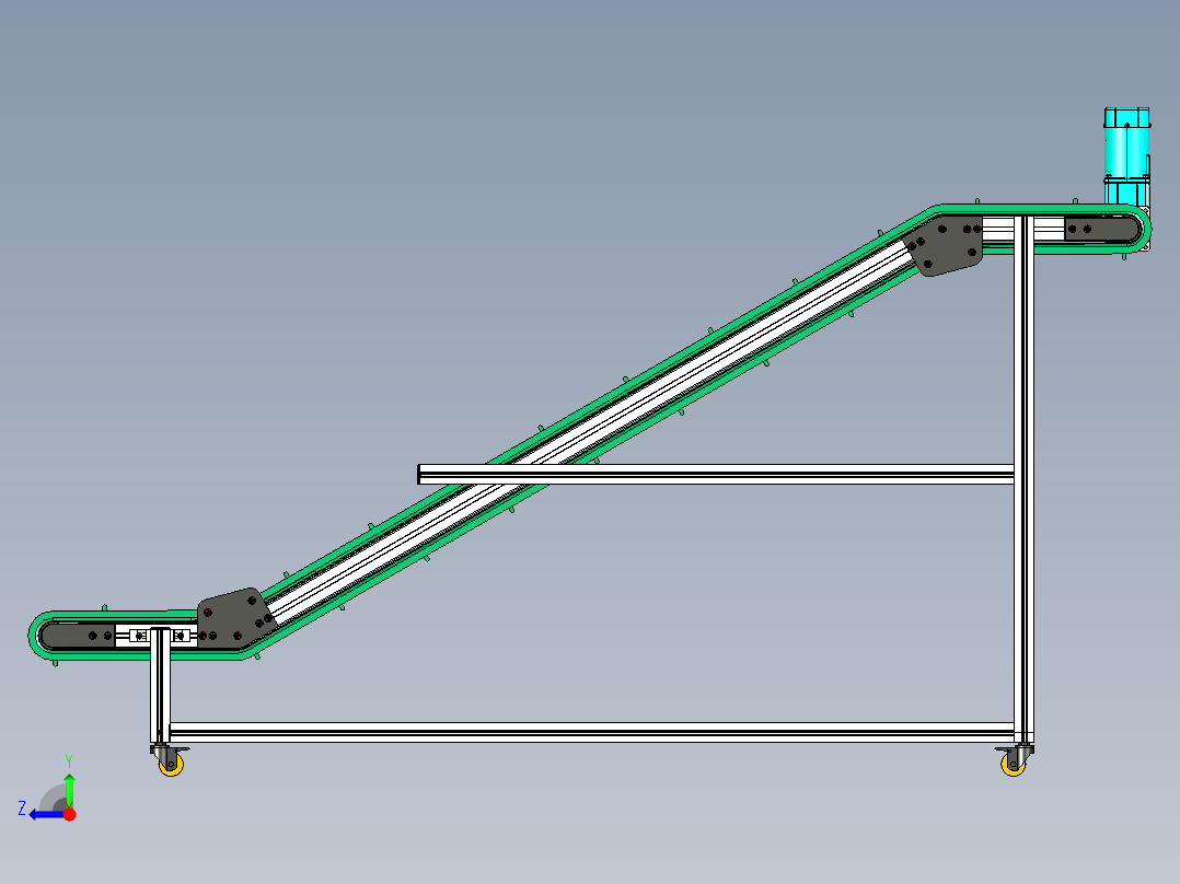 LE-XC5050-Z形升降左边驱动输送线右视图