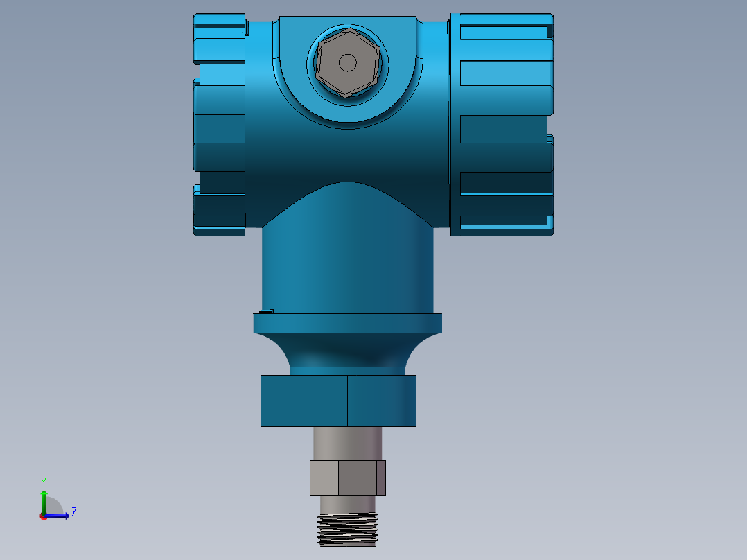 压力变送器左视图