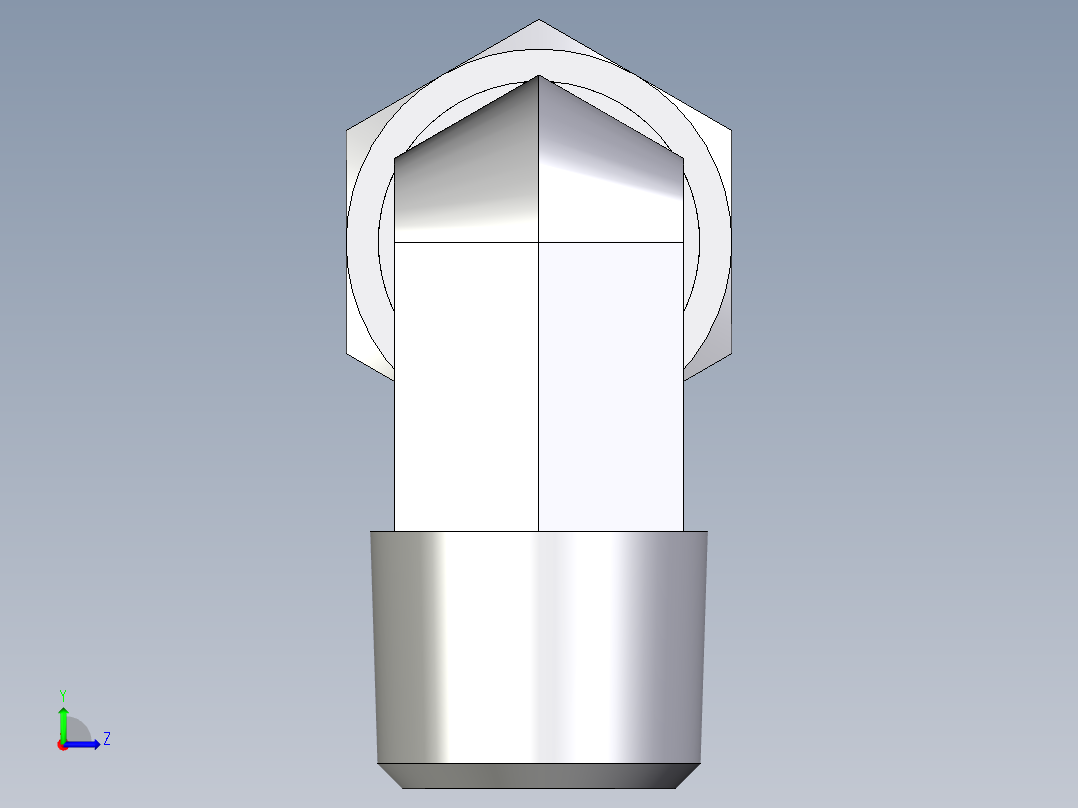 卡套式工业通用硬管接头EO_Male_stud_elbow_WE06LLM71左视图