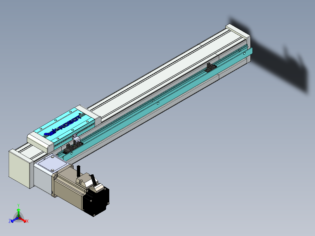 欧规系列-LB6A-L130-S400-BL-ZP40-C3正等轴测图
