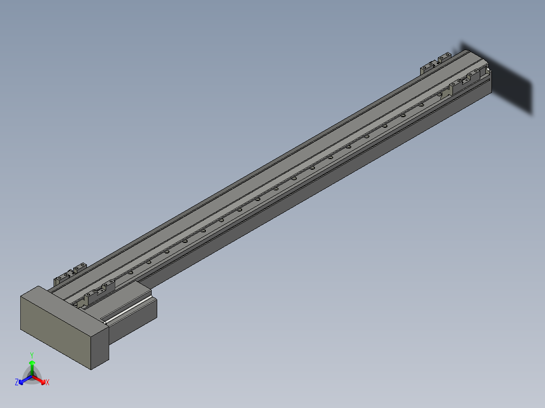 直线模组LHA6-S800-L-200W(16丝杆)设计图纸正等轴测图