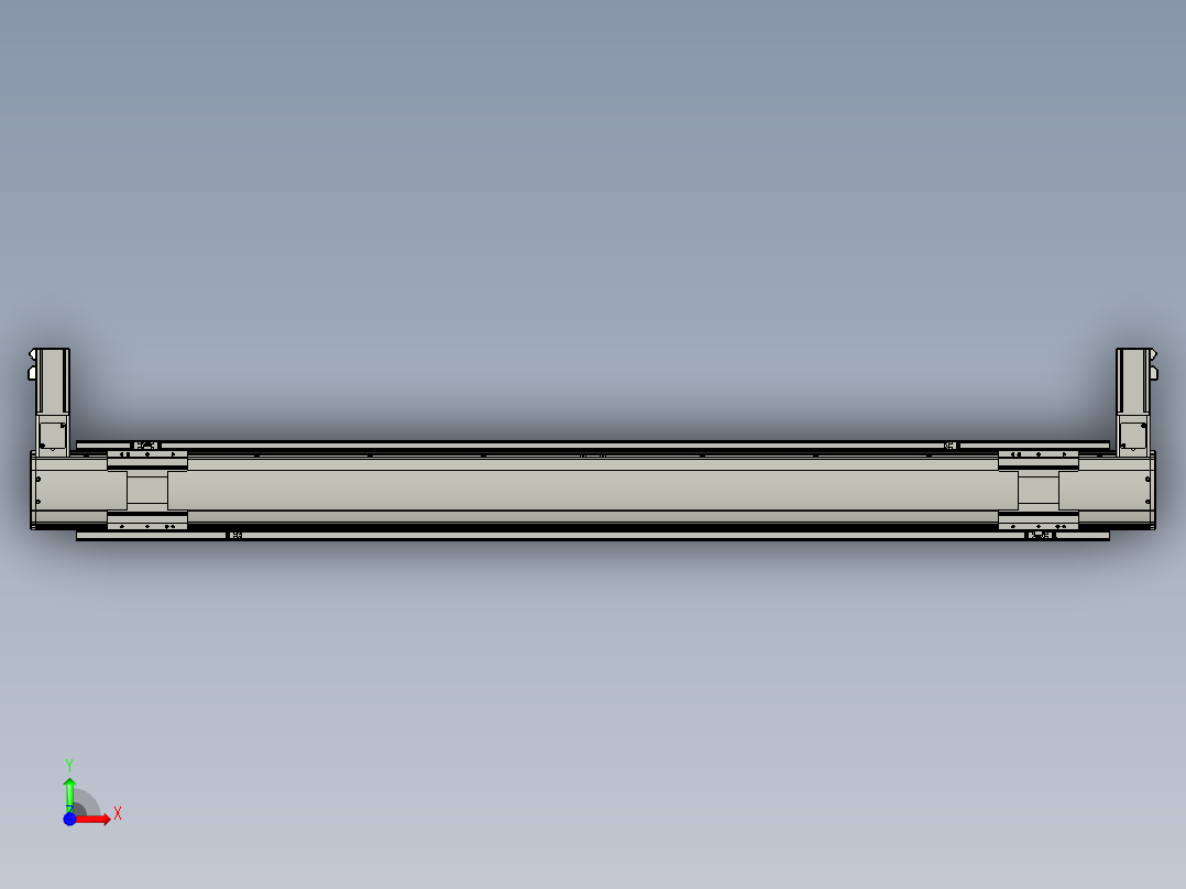 威洛博双电机滑台-VBF14S2-L100-S1400-BLR-P40-C6前视图