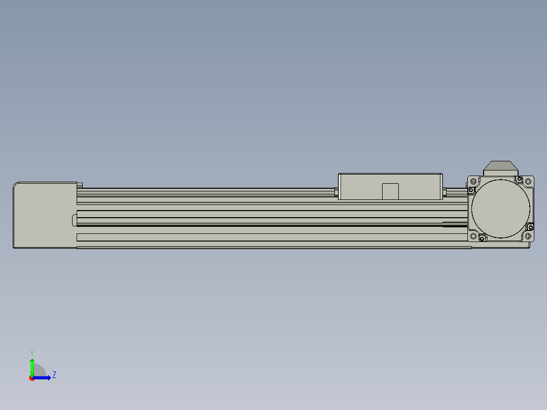 威洛博直线电机模组EB4-L80-S200-R-57-MS3左视图