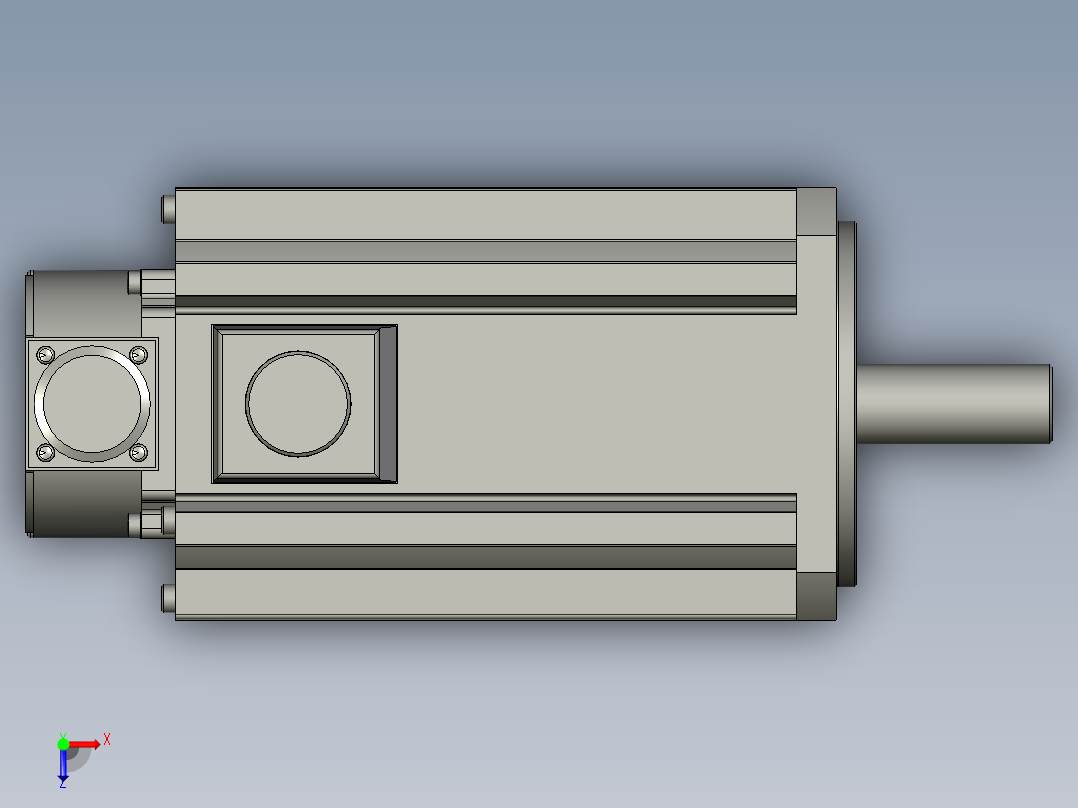 5000W MSME伺服马达俯视图