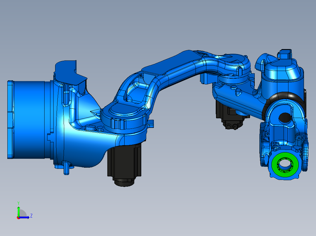 robotic-arm-yaskawa-motoman左视图