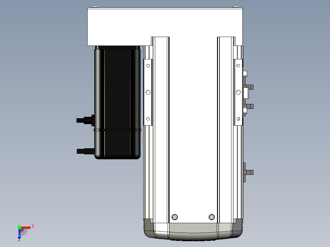 Toyo东佑达直线模组-ETH13-100-BL-400W+煞車俯视图