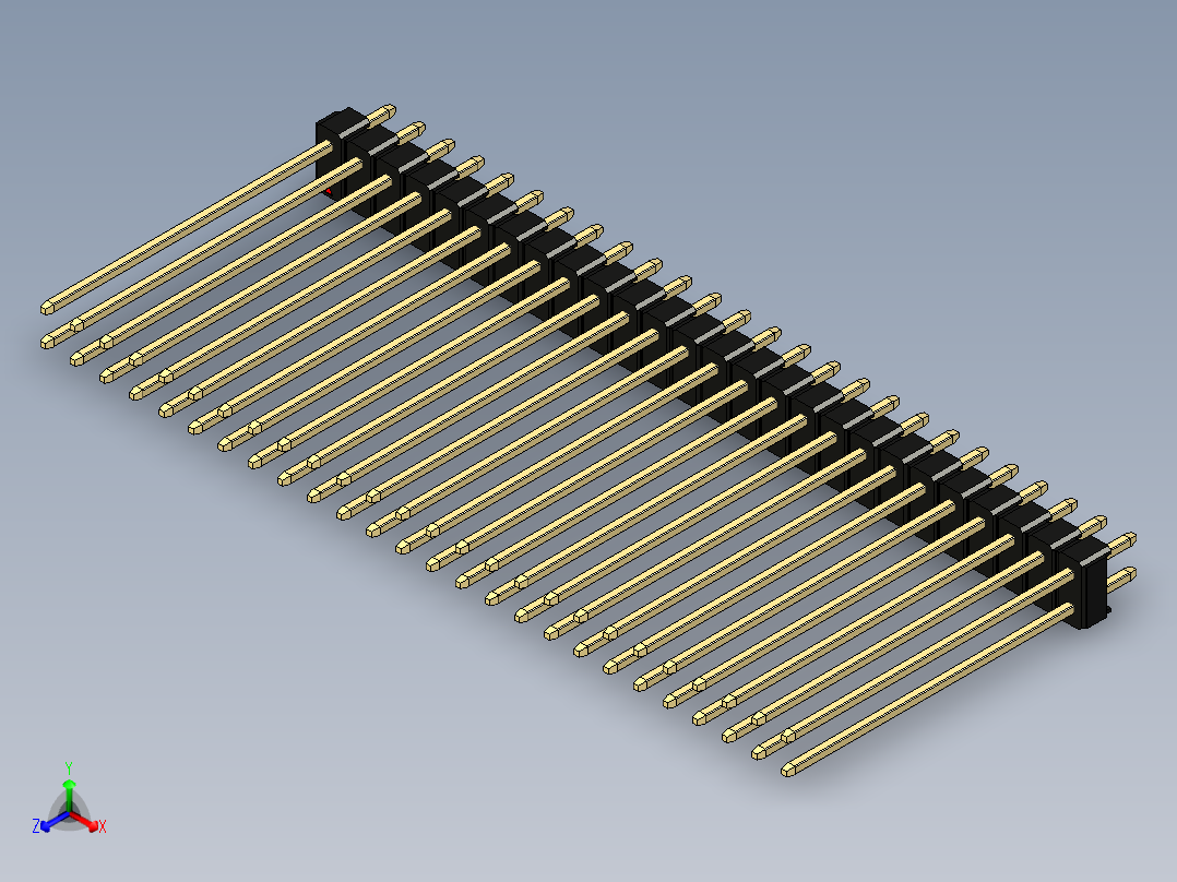 彩色公头100mil（2.54mm）系列-DS1021_black_2x26p_100mil_Type43_rev1.0