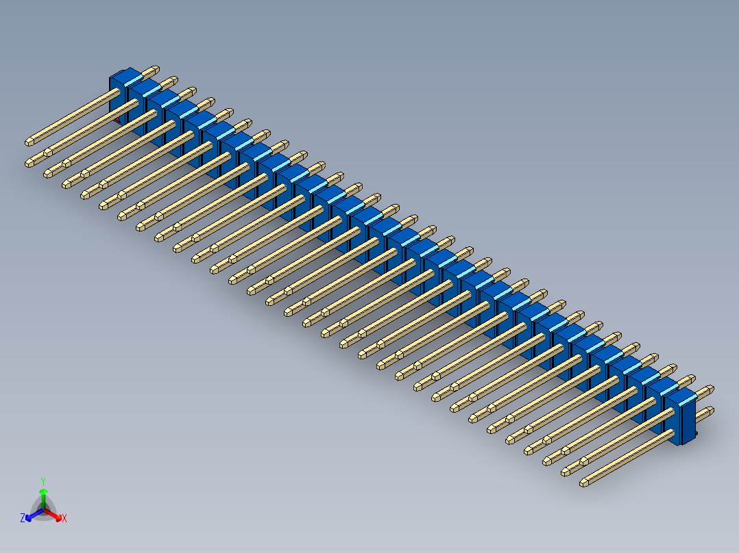 彩色公头100mil（2.54mm）系列-DS1021_blue_2x31p_100mil_Type5_rev1.0