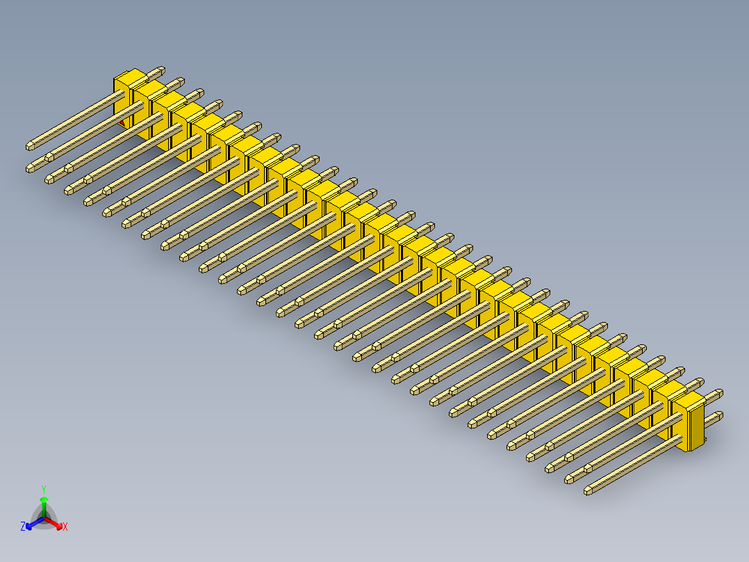 彩色公头100mil（2.54mm）系列-DS1021_yellow_2x30p_100mil_Type5_rev1.0